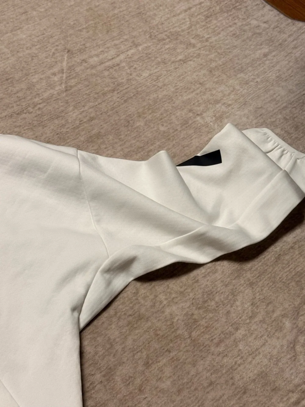 adidas White Zip-Up Hoodie with Black Logo - Picture 5 of 7